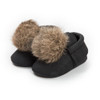 Cute Newborn Baby Girls Kids Toddler Fur Ball Soft Sneaker 0-18M