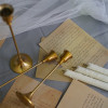 Retro Bronze Candle Holders
