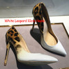 Veowalk Fashion Women Leopard Leather Pumps