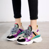 2020 Spring Style Round Toe Platform Chunky Purple Sneakers Women Dad Shoes Sock Champagne Purple Basket Femme Sneakers M9024