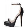 Chunky High Heel Ankle Strap Platform Sandals