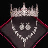 Crystal Pearls Tiaras Necklace Earrings Bride Wedding Jewelry Sets Crystal Pearls Tiaras Necklace Earrings Bride Wedding Jewelry Sets