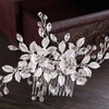 Silver Flower Rhinestone Elegant Jewelry For Bride Wedding Hair Accessories Silver Flower Rhinestone Elegant Jewelry For Bride Wedding Hair Accessories