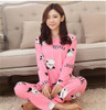 19 Colors Women Pajamas Suits Spring Autumn Cartoon Female Long-sleeve Pajama Pants Milk Silk Pajamas Suits tracksuit