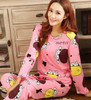 19 Colors Women Pajamas Suits Spring Autumn Cartoon Female Long-sleeve Pajama Pants Milk Silk Pajamas Suits tracksuit