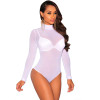 Nude Transparent Sexy Bodysuit Women Rompers Bodycon Jumpsuit Long Sleeve Mesh Bodysuit Sheer See Through Turtleneck Bodysuits Nude Transparent Sexy Bodysuit Women Rompers Bodycon Jumpsuit Long Sleeve Mesh Bodysuit Sheer See Through Turtleneck Bodysuits