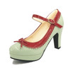 TAOFFEN Women Ankle Strap High Heel Shoes