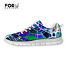 FORUDESIGNS Women Rainbow Printed Sneakers