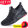 Work Safety Shoes Anti-Smashing Steel Toe Puncture Proof Sneakers Boots for Men
