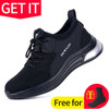 Work Safety Shoes Anti-Smashing Steel Toe Puncture Proof Sneakers Boots for Men
