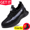 Work Safety Shoes Anti-Smashing Steel Toe Puncture Proof Sneakers Boots for Men