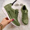 Women Shoes Gold Sneakers Zipper Platform Trainers Women Shoes