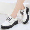 Retro Women Shoes Genuine Leather Ladies Oxford Sneakers