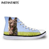 INSTANTARTS High Top Canvas Shoes Ankle Shoes for Women 3D Cute Animal