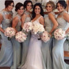 Unique Open Chest Sexy Mermaid Sweet Heart Lace Long Wedding Bridesmaid Dresses, WG135