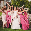 Mismatched Pink Spaghetti Strap Elegant Sleeveless Wedding Party Long A-line Bridesmaid Dresses . AB1187 Mismatched Pink Spaghetti Strap Elegant Sleeveless Wedding Party Long A-line Bridesmaid Dresses . AB1187
