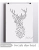 Geometric Deer Head Canvas Art Print Poster, Wall Pictures for Home Decoration, Wall decor FA221-9