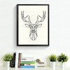 Geometric Deer Head Canvas Art Print Poster, Wall Pictures for Home Decoration, Wall decor FA221-9
