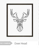 Geometric Deer Head Canvas Art Print Poster, Wall Pictures for Home Decoration, Wall decor FA221-9