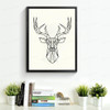 Geometric Deer Head Canvas Art Print Poster, Wall Pictures for Home Decoration, Wall decor FA221-9