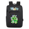 rick and morty usb charging Canvas Backpack