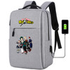 My Hero Academia usb charging canvas Backpack