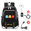 Pac-man USB Charging canvas Backpack