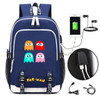 Pac-man USB Charging canvas Backpack