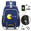 Pac-man USB Charging canvas Backpack