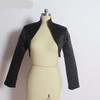 Stain Pink Wedding Top Bolero Wraps Bridal Jacket Cape Mariage Long Sleeves Red Bridal Bolero Coat Bolerko Damskie