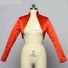 Stain Pink Wedding Top Bolero Wraps Bridal Jacket Cape Mariage Long Sleeves Red Bridal Bolero Coat Bolerko Damskie