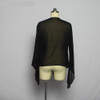 Custom Made Black/Red Chiffton Bridal Jacket Wrap Wedding Fashion Collar Shrug Long Sleeves Bolero Jacket Women