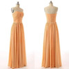 Orange Strapless Backless Ruffles Bridesmaid Dresses Chiffon Prom Dresses Orange Strapless Backless Ruffles Bridesmaid Dresses Chiffon Prom Dresses