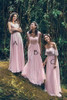 Pink A Line Floor Length Sweetheart Chiffon Bridesmaid Dress, Wedding Party Dress B338 Pink A Line Floor Length Sweetheart Chiffon Bridesmaid Dress, Wedding Party Dress B338
