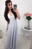 Chic A Line Chiffon Lace V Neck Prom Dresses Formal Party Dress P953 Chic A Line Chiffon Lace V Neck Prom Dresses Formal Party Dress P953