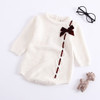 2021 Newborn Baby Girls Boys Knitted Romper Baby Clothes Cotton Woolen Baby Rompers Ruffle Infant Baby Boys Jumpsuit