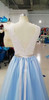 Elegant V Neck Lace Sleeveless Floor Length With Beading Wedding Dress W434