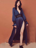 Backless Split-side Hollow Maxi Dress