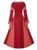 Vintage Medieval Flare Sleeves Maxi Dresses
