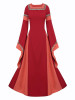 Vintage Medieval Flare Sleeves Maxi Dresses