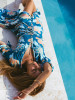 Bohemia Printed V-neck Half Sleeve Maxi Dresses