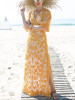 Bohemia V-neck Split-side Maxi Dress