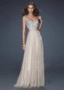 Spaghetti Strap Sequin Splice Evening Maxi Dress