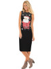 Stylish Women Xmas dress bodycon round neck sleeveless ladies casual party dress