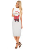 Stylish Women Xmas dress bodycon round neck sleeveless ladies casual party dress