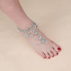 Summer wild beach sandals Multi-layered pearl diamond pendant Foot Anklet
