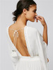 V Neck Short Sleeve High Waist Loose Maxi Dress