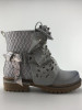 Women Rivet Square Heel Boots