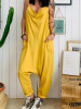 Casual Plus Size Pocket Spaghetti-neck Jumpsuits Bottoms