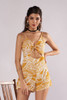 Sling V-neck Strap Print Jumpsuit